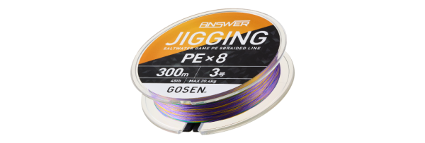Gosen Jigging Answer PE 8 Örgü Jig ve Tai Rubber İpi 300mt Multi 6.0 PE