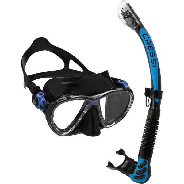 Cressi Big Eyes Evolution Maske Alpha Ultra Dry Şnorkel Seti BLACK/BLUE
