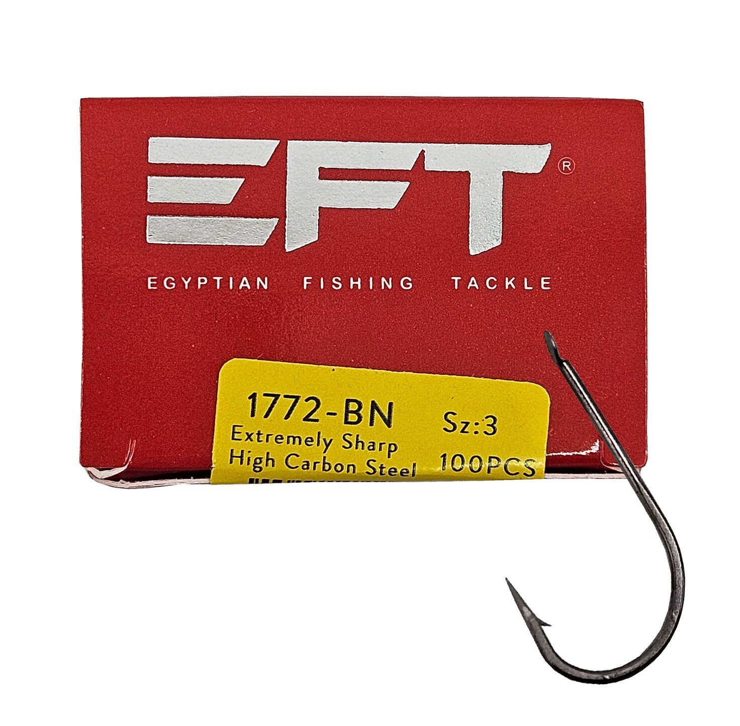 EFT 1772 Kısa Pala Black Nikel  İğne 100 Adet 1