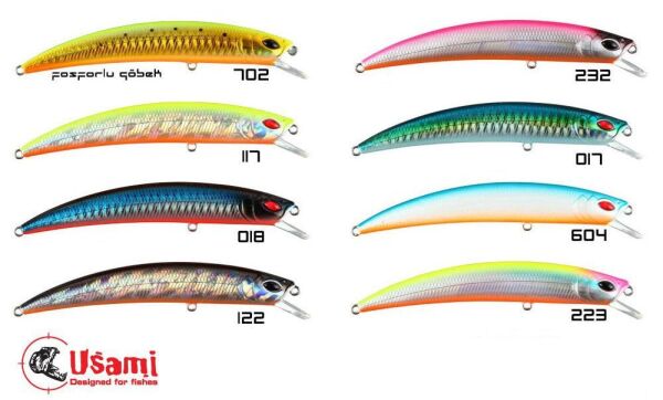 Usami Wasabi Min (Jir) 110F-SR 12.4 G Maket Balık 594