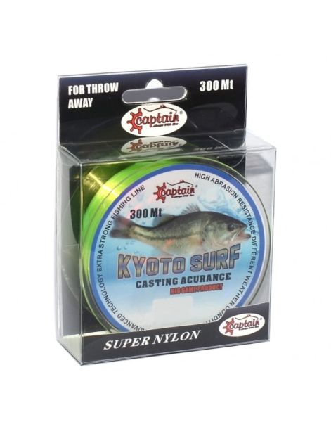 Captain Kyoto Surf 300mt Monofilament Misina Sarı 0.33 mm
