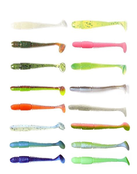 Lucky John Tioga 3.4'' (8.64 cm) 6P Silikon Yem T57