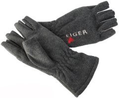 Eiger Fleece Glove Half Fingers Dark Grey L