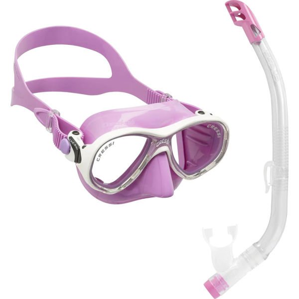 Cressi Junior Marea Maske Top Şnorkel Seti LILAC