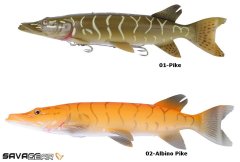 Sg 3D Line Thru Pike 20 cm 66 gr Sahte Balık 02-Albino Pike