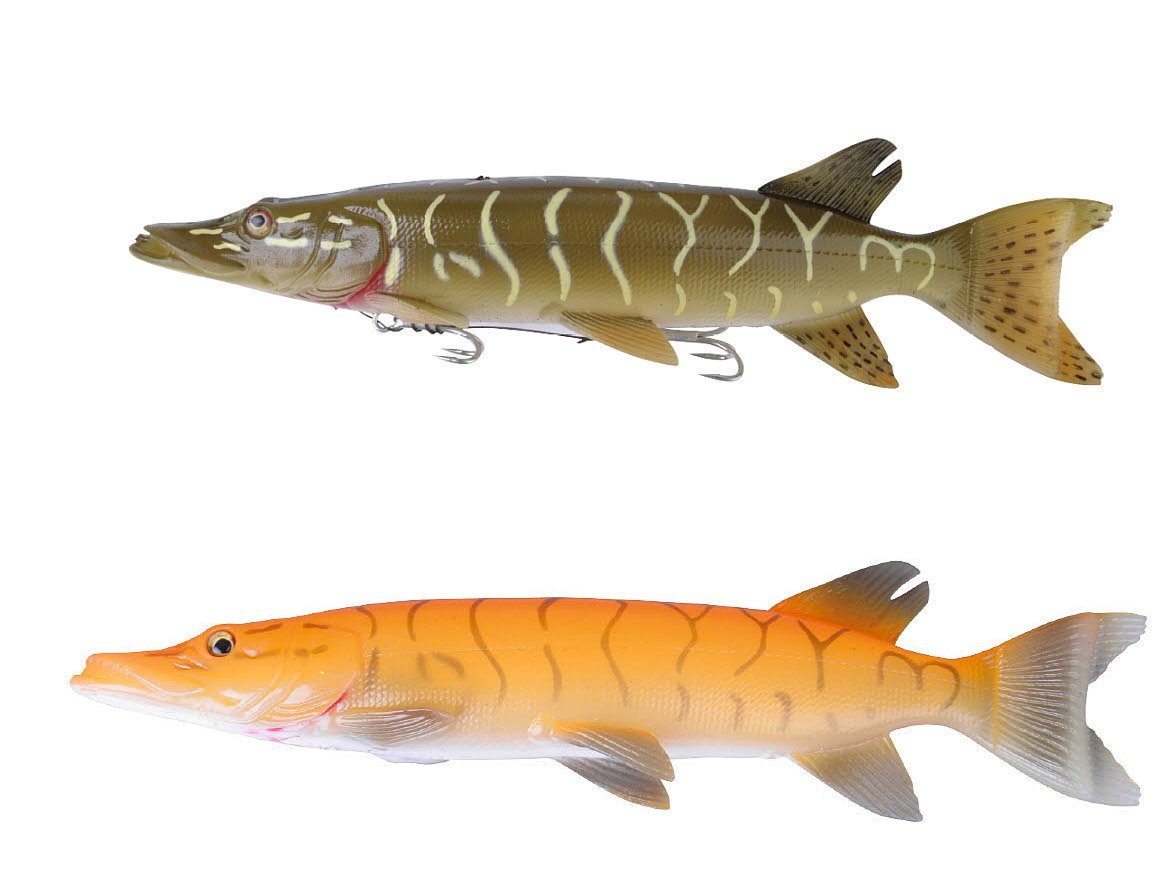 Sg 3D Line Thru Pike 20 cm 66 gr Sahte Balık 02-Albino Pike