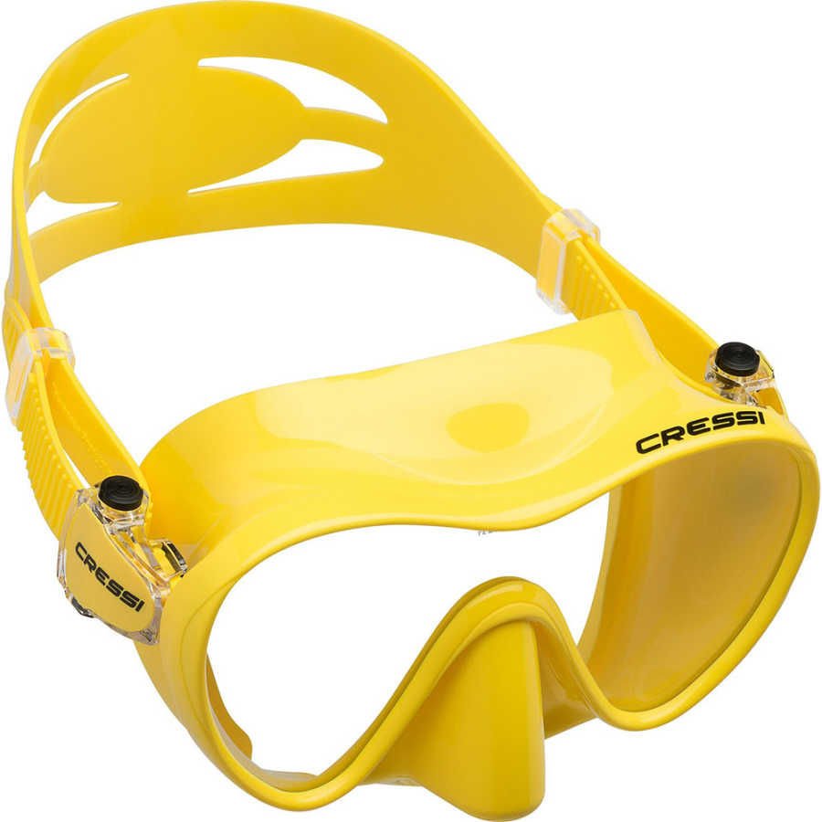 Cressi F1 Frameless Dalış Maskesi YELLOW-YELLOW - ÇOCUK