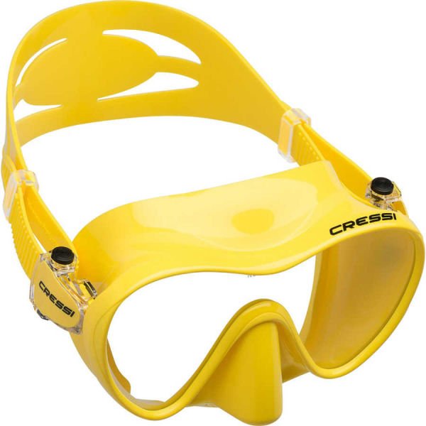 Cressi F1 Frameless Dalış Maskesi YELLOW-YELLOW - ÇOCUK