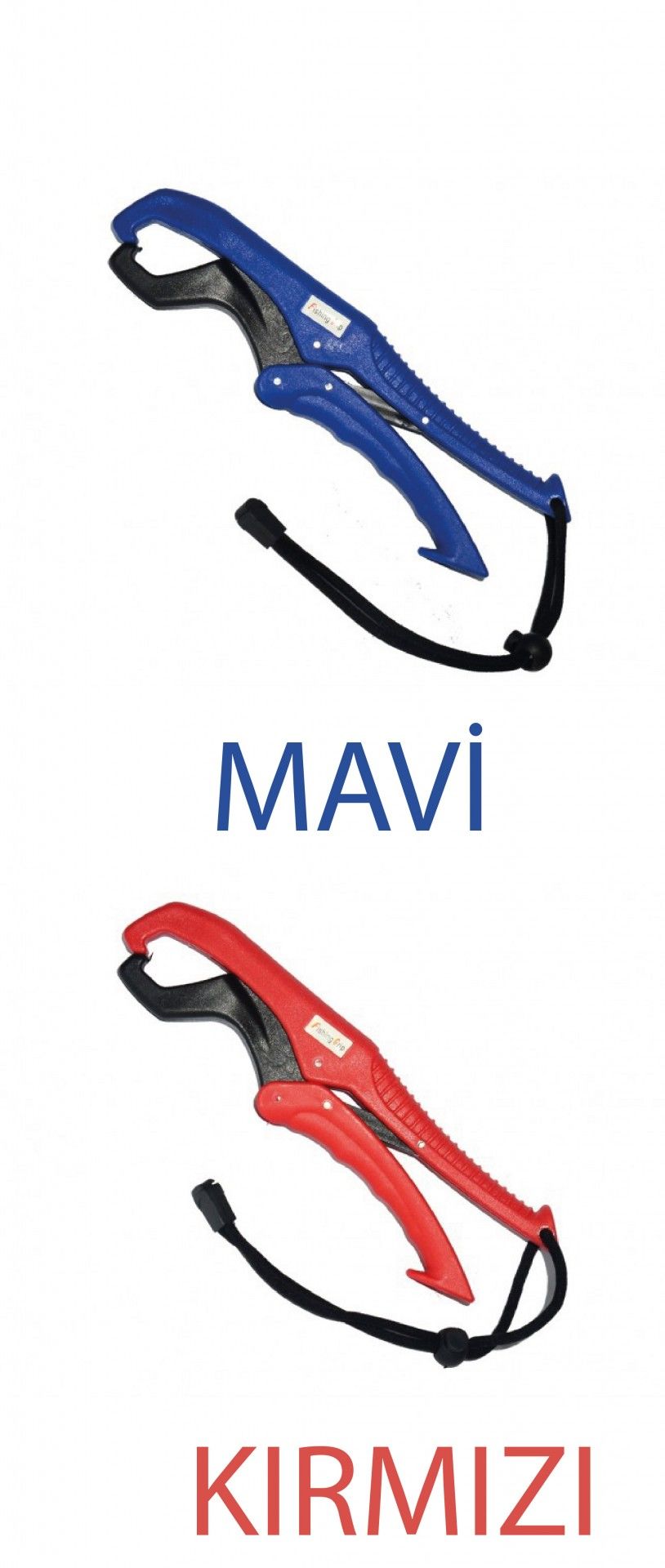 Captain 7505 Grip Plastik Balık Tutucu  Askı İpli 25cm Kırmızı