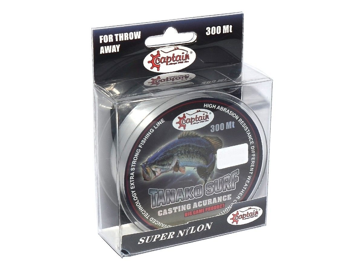 Captain Tanako Surf 300mt Monofilament Misina Beyaz 0.37 mm