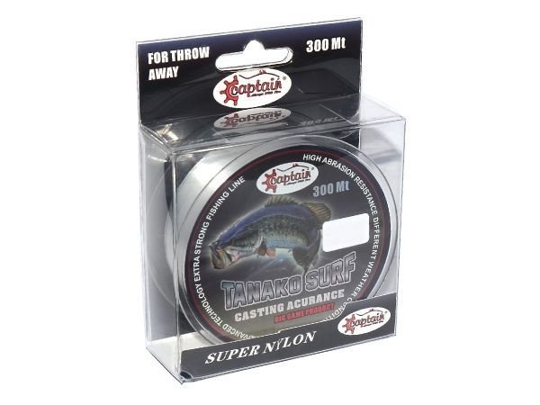 Captain Tanako Surf 300mt Monofilament Misina Beyaz 0.37 mm