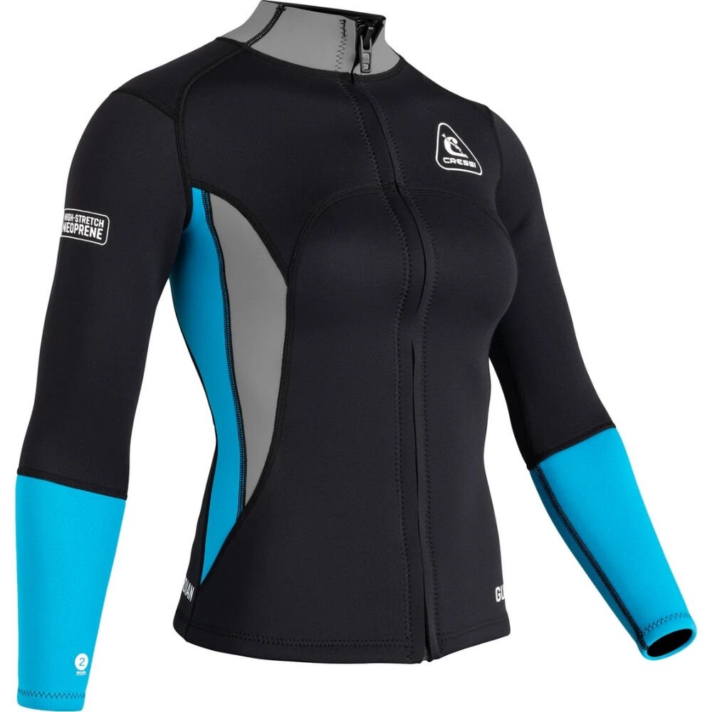 Cressi Guardian Lady Dalış Ceketi BLACK-A.MARİNE - 2MM - XS - NO:1