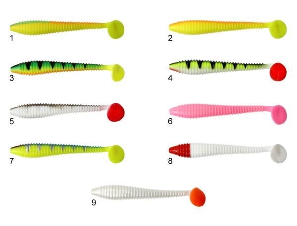 Mutant 3534 Typoon Soft 12cm Levrek Silikonu 5'li Paket Suni Yem 01