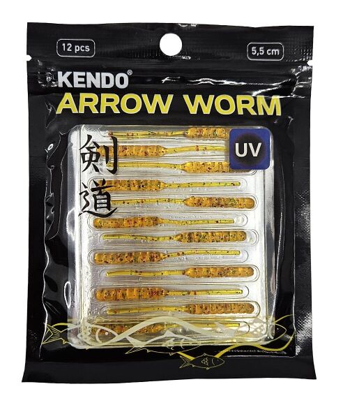 Kendo Arrow Worm Lrf Silikonu 5,5cm 12 Adet Pink