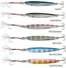 Savage gear 3D Slim Minnow 8gr 5,4 cm Jig Sahte Balık Glow Zebra