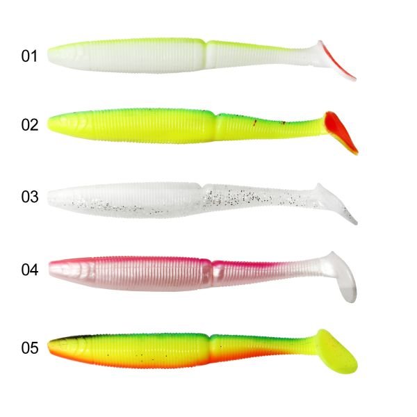 Mutant 3536 Nikko Soft 11.5cm Levrek Silikonu 5'li Paket Suni Yem 01