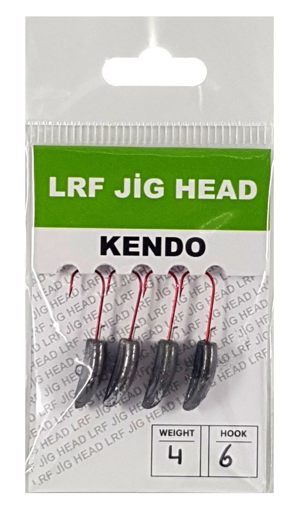 Kendo Lrf Jig Head Kırmızı İğneli 4 Adet #6 4 gr