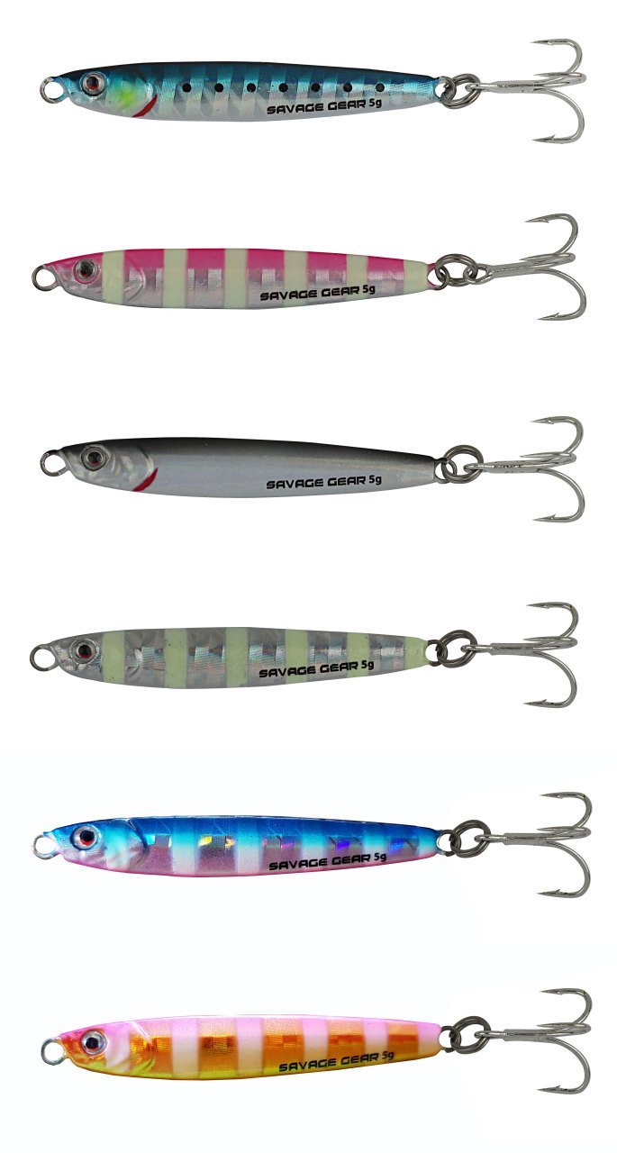 Savage gear 3D Slim Minnow 5 gr 4,6 cm Jig Sahte Balık Glow Zebra