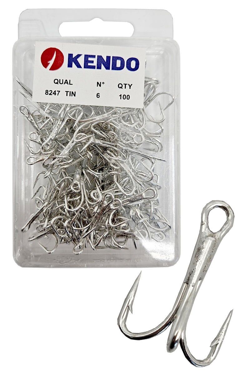 Kendo 8247 Tin O'Shaunessy Treble 100 Adet 3'lü Çarpma İğnesi 6