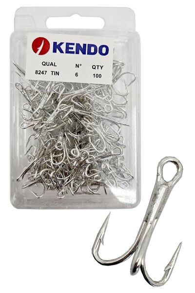 Kendo 8247 Tin O'Shaunessy Treble 100 Adet 3'lü Çarpma İğnesi 5