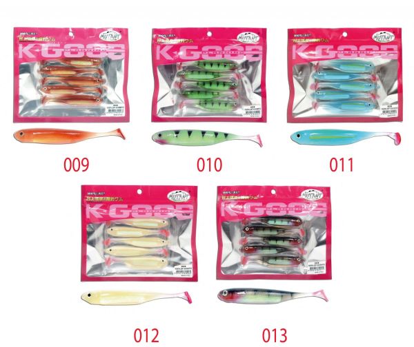 Mutant 3538 Twost Tail Flash 9cm Levrek Silikonu 5li Paket Suni Yem 011