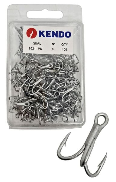 Kendo 9021 PS Faultless Treble 100 Adet 3 lü Çarpma İğnesi 6