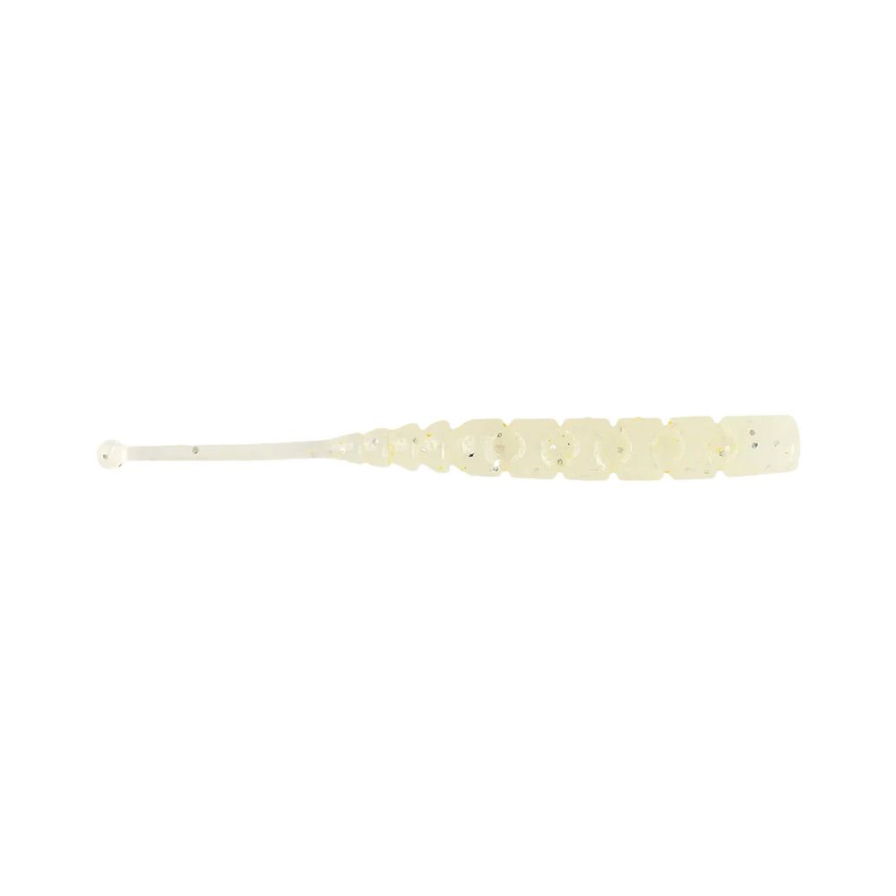 Mustad Aji Worm Ball Tail Silikon Kurt 007 - WHITE LUMINOUS - 5CM - 12Lİ