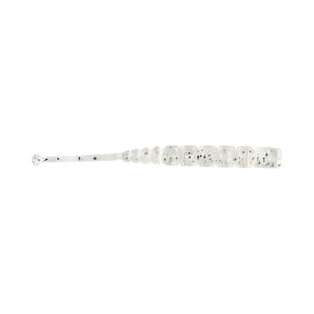 Mustad Aji Worm Ball Tail Silikon Kurt 009 - LUMINOUS SLVR GLIT - 5CM - 12Lİ