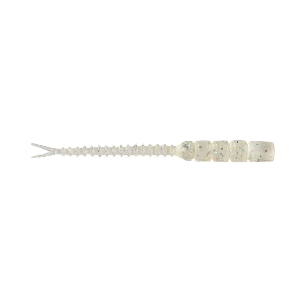 Mustad Aji Hellgramite Silikon Kurt 001 - CLEAR RBOW GLITTER - 5CM - 12Lİ