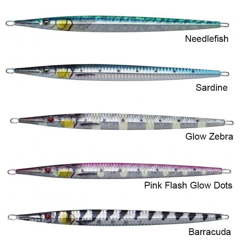 Savage gear 3D Needle Jig 40 gr 15 cm Sahte Balık Pink Flash Glow Dots