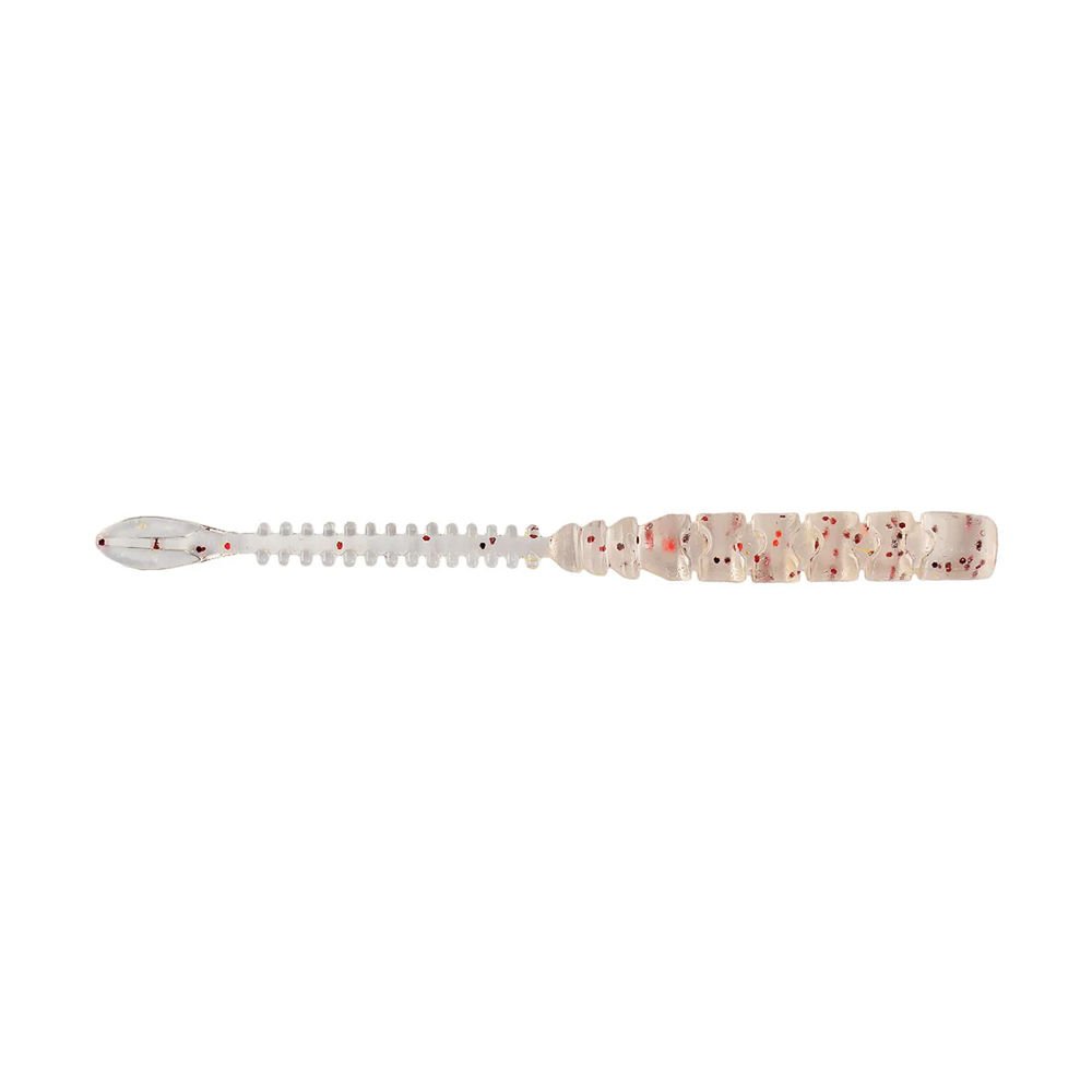 Mustad Aji Beaver Tail Silikon Kurt 010 - UV CLEAR RED GLIT - 64MM - 12Lİ
