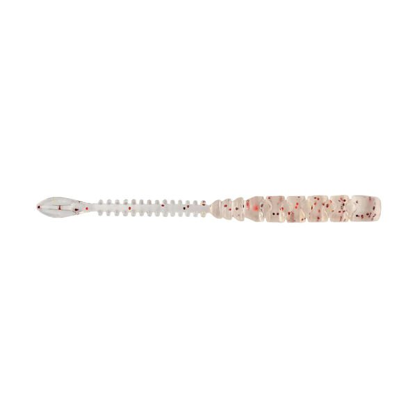 Mustad Aji Beaver Tail Silikon Kurt 010 - UV CLEAR RED GLIT - 64MM - 12Lİ