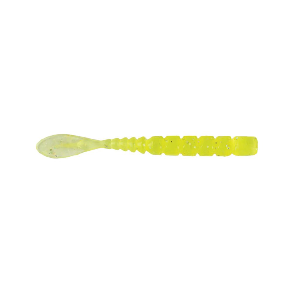 Mustad Aji Fish Tail Silikon Kurt 005 - CLEAR CHARTREUSE - 5CM - 12Lİ