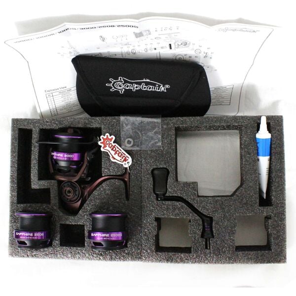 Captain Sapphire PRO 2500-2508-3000 Spin Makine 9+1 BB