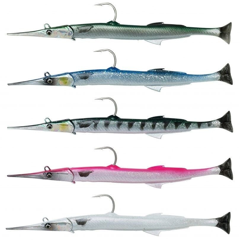 Savage gear Needlefish Pulsetail 2+1 30 cm 105g Sahte Balık Pearl White Silver