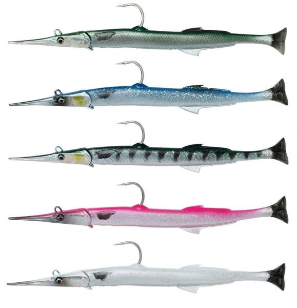 Savage gear Needlefish Pulsetail 2+1 30 cm 105g Sahte Balık Pearl White Silver