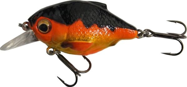 Savage Gear 3D Crucian Crank SR Black Orange 3.4 cm 3.4g Sığ Dalan Maket Balık 0.4-0.7m Yüzme Derinliği