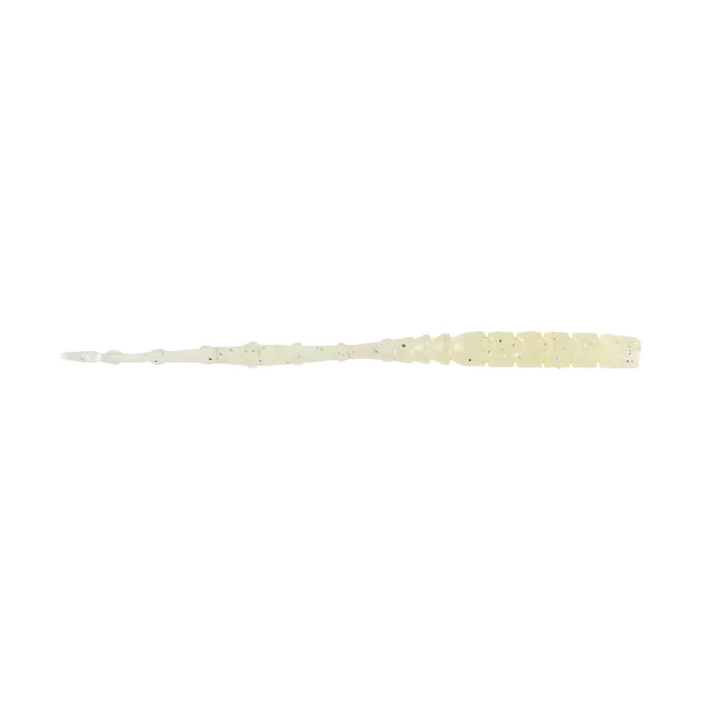 Mustad Aji Straight Tail Silikon Kurt 007 - WHITE LUMINOUS - 76MM - 12Lİ