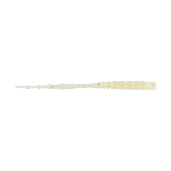 Mustad Aji Straight Tail Silikon Kurt 007 - WHITE LUMINOUS - 76MM - 12Lİ