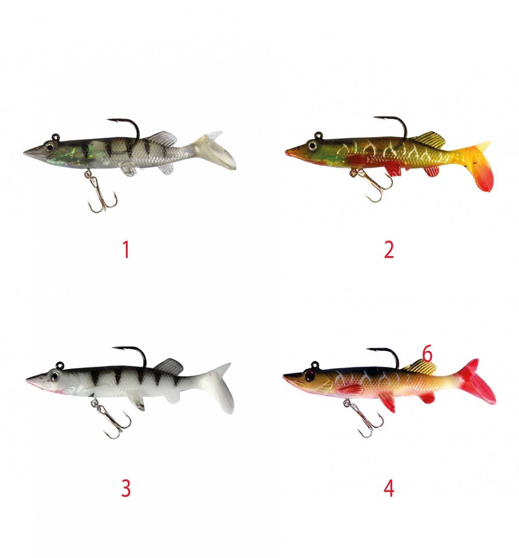 Captain 3546 Steady Pike Soft 10cm Turna Silikonu Suni Balık 3
