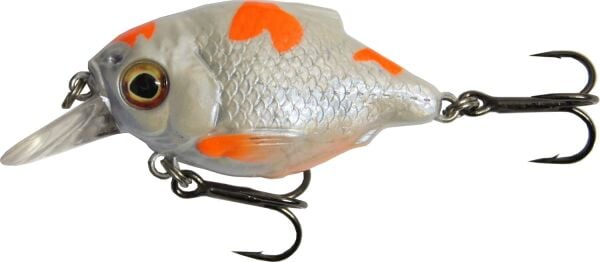 Savage Gear 3D Crucian Crank SR Pearl White Silver 3.4 cm 3.4g Sığ Dalan Maket Balık 0.4-0.7m Yüzme Derinliği