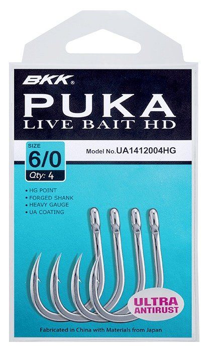 BKK Puka Livebait HD Olta İğnesi 5/0 4 Pcs