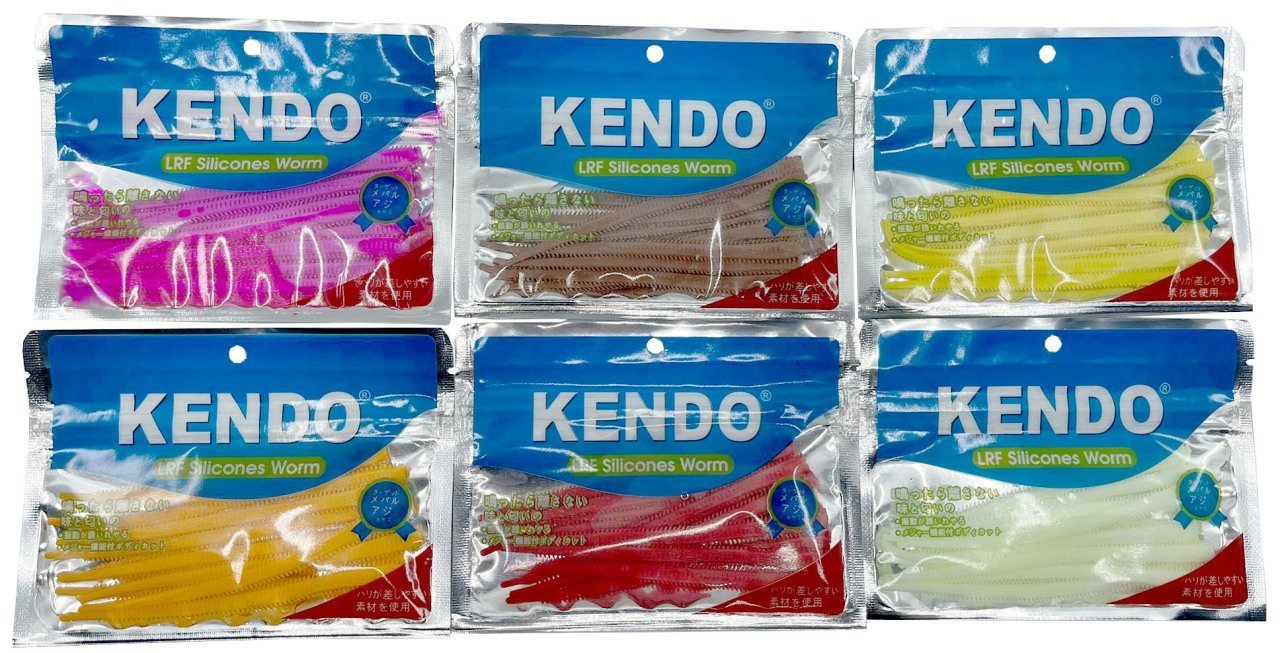 Kendo 10 cm Lrf Silicones Worm (Kokulu) 10 adet Brown
