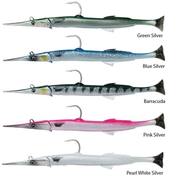 Savage gear Needlefish Pulsetail 2+1 18 cm 26g Sahte Balık Pearl White Silver