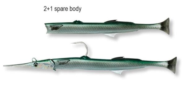 Savage gear Needlefish Pulsetail 2+1 18 cm 26g Sahte Balık Pearl White Silver