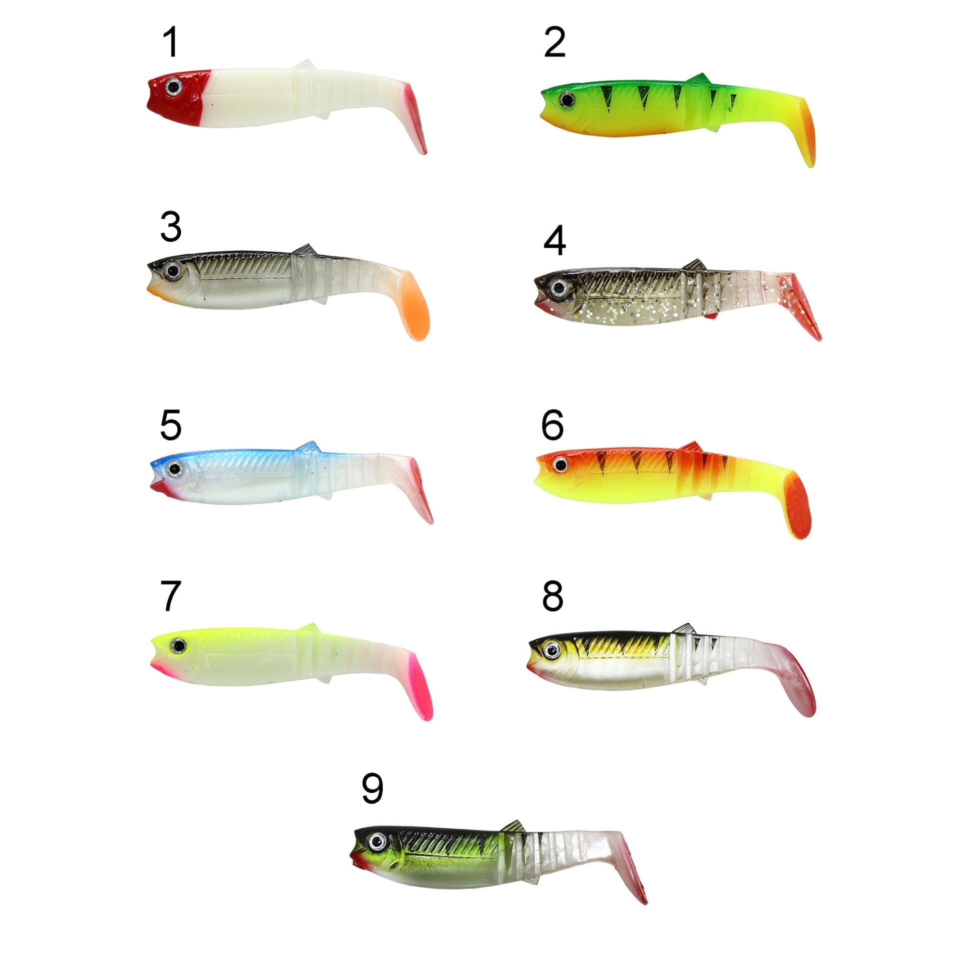 Captain 3569 Style Soft 8cm Levrek Silikonu 5'li Paket Suni Yem 8