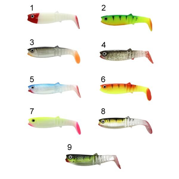 Captain 3569 Style Soft 8cm Levrek Silikonu 5'li Paket Suni Yem 9