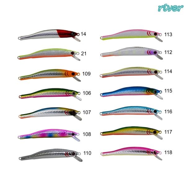 River SPEEDY 80F 8 cm 4,8 gr Kurşun Arkası Maket Balık 114