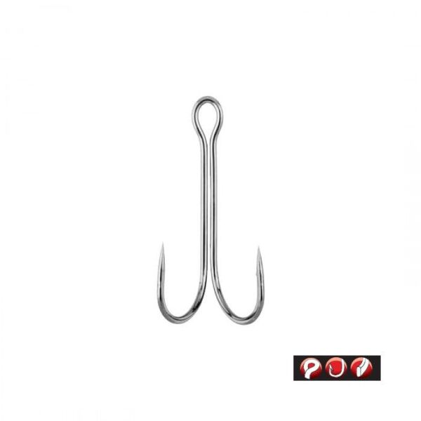 T.D. GAMAKATSU Double 22 Long Shank #6 İkili İğne 1/6