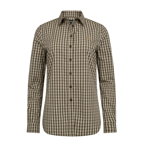 DEERHUNTER Lady Bridget Kahverengi KareliGömlek 38